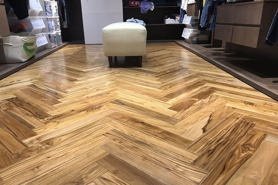 Sàn gỗ Teak tự nhiên Lào
